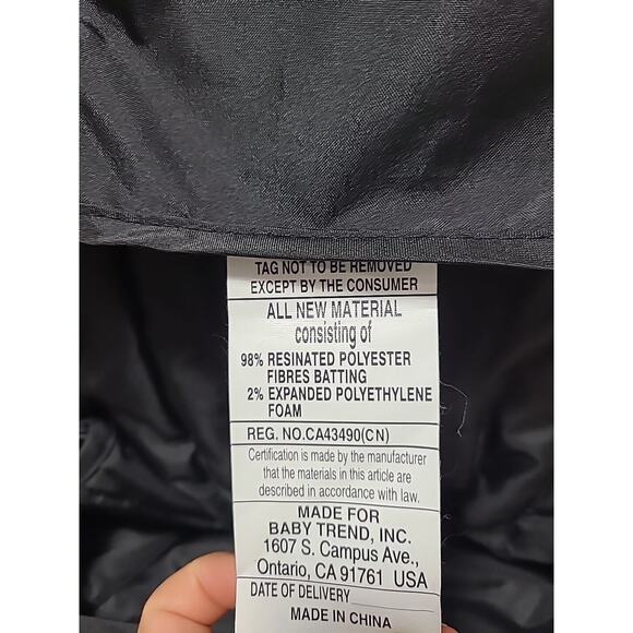 Baby Trend Sit N Stand Double Stroller Front Row Seat Cover Gray #SS76203/2019 - Picture 5 of 9